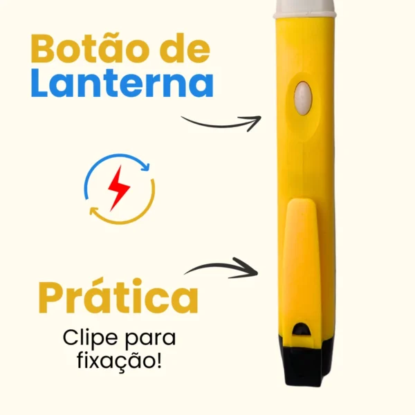 Caneta Detectora de Tensão Elétrica Sonora Bomvink 90-1000V