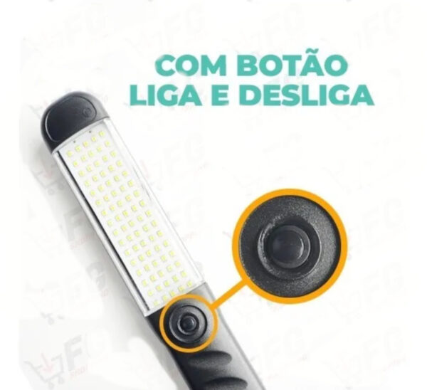 Cordão Pendente LED 80 LEDs 28W Giratório 5m