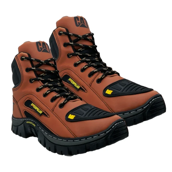 Kit 2 Pares de Botas Coturno Caterpillar CAT Cano Médio