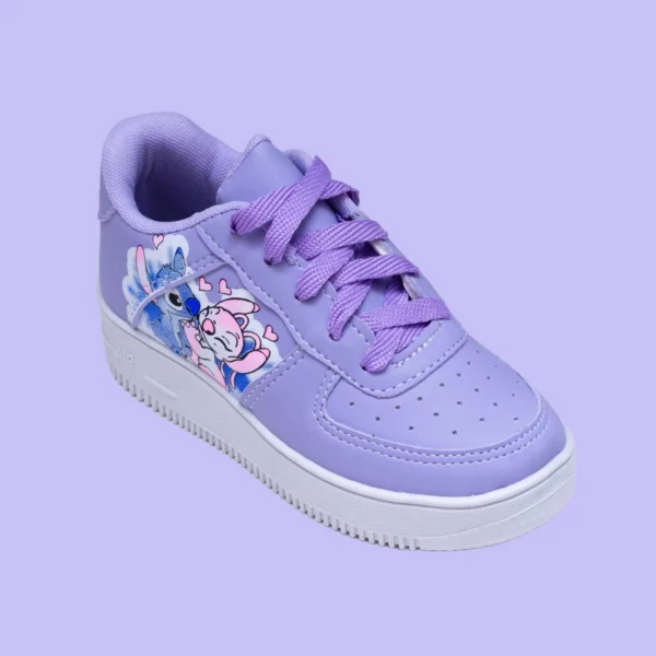 Kit Tênis Infantil Stitch + Chinelo Personagens Infantil Menina