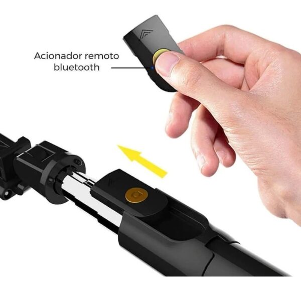 Pau de Selfie Bastão Tripé Bluetooth 360° 3 em 1