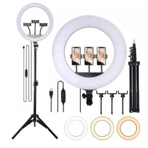 Iluminador Ring Light Led 14 Polegadas Completo com Tripé
