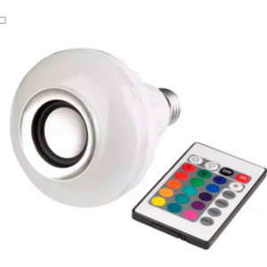 Lâmpada LED Bluetooth RGB com Música e Controle Remoto