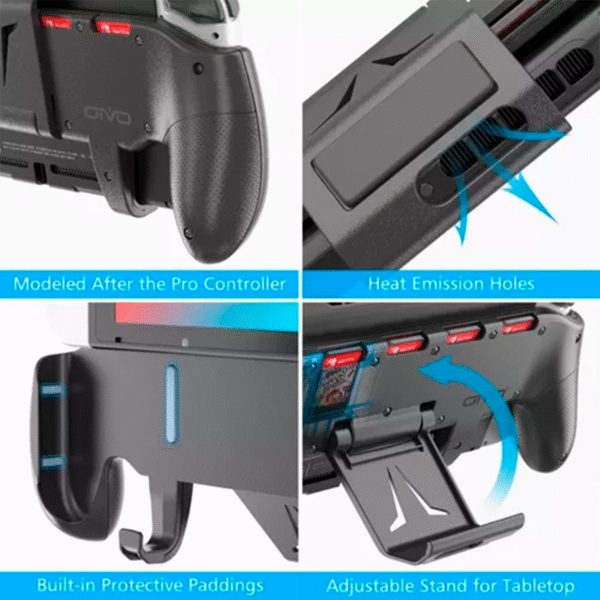 Suporte de Mão OIVO Pro Grip para Nintendo Switch/OLED