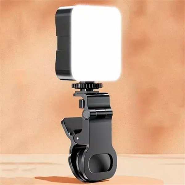 Luz LED RGB Profissional com Suporte para Celular/Notebook