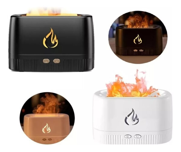 Difusor Aromas Umidificador LED 230ml Flame Aroma