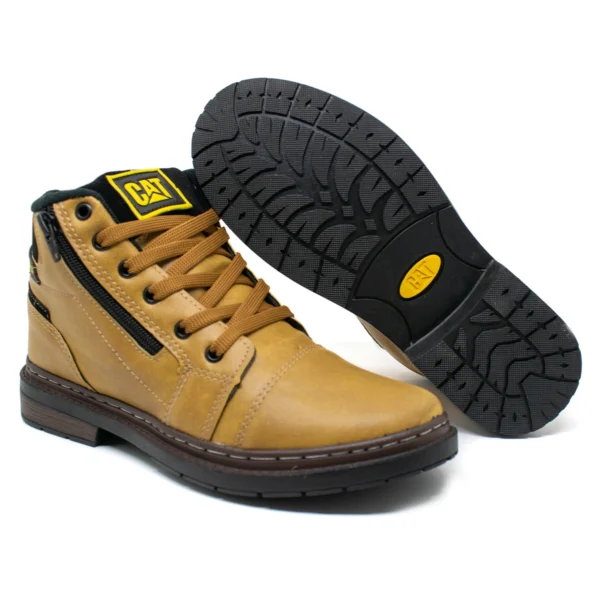 Bota Masculina Caterpillar Com Zíper