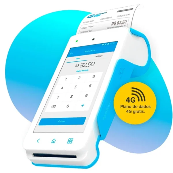 Máquina De Cartão Point Smart 4g Wifi Mercado Pago