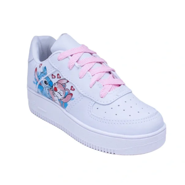 Kit Tênis Infantil Stitch + Chinelo Personagens Infantil Menina