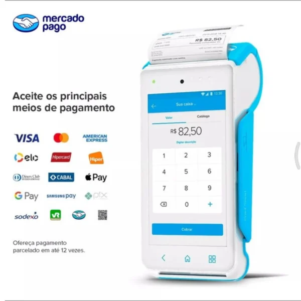 Máquina De Cartão Point Smart 4g Wifi Mercado Pago