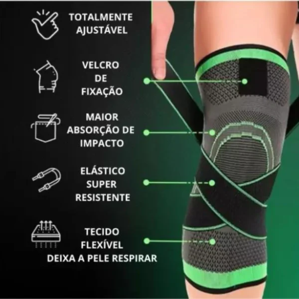 Joelheira Ortopédica De Compressão Articulada Fit