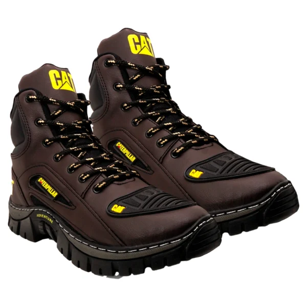 Kit 2 Pares de Botas Coturno Caterpillar CAT Cano Médio