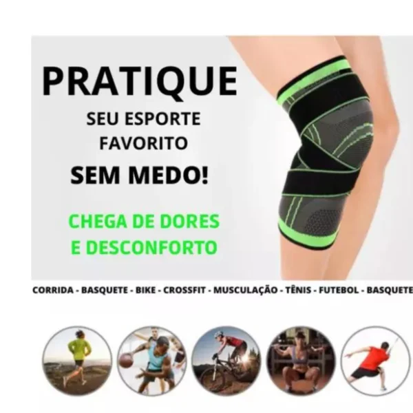 Joelheira Ortopédica De Compressão Articulada Fit