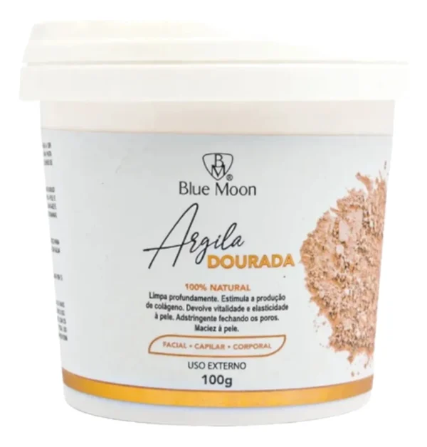 Pote de Argila Facial Blue Moon 100g para Pele Oleosa