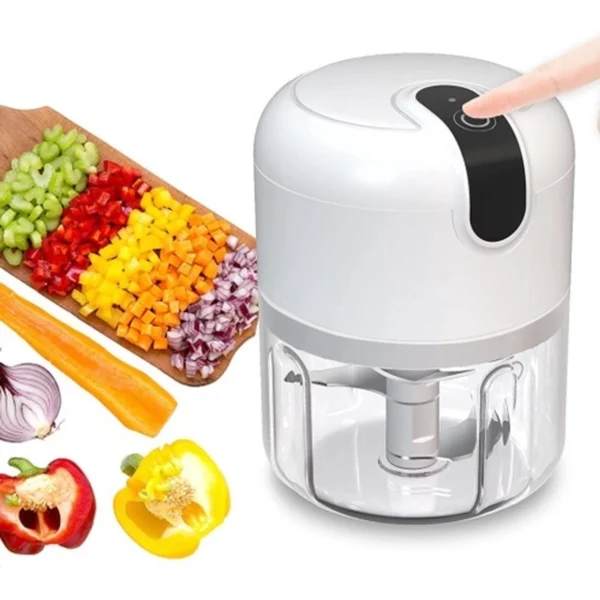 Mini Processador Triturador de Alimentos Elétrico