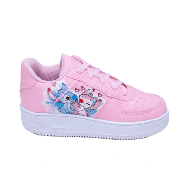 Kit Tênis Infantil Stitch + Chinelo Personagens Infantil Menina