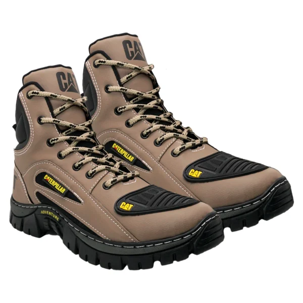 Kit 2 Pares de Botas Coturno Caterpillar CAT Cano Médio