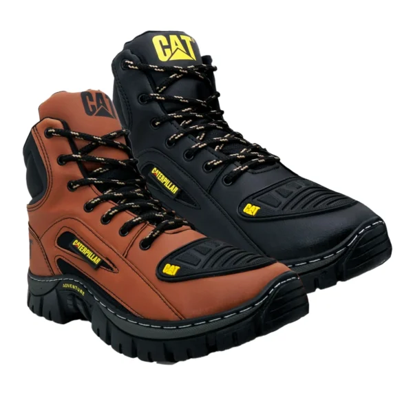 Kit 2 Pares de Botas Coturno Caterpillar CAT Cano Médio