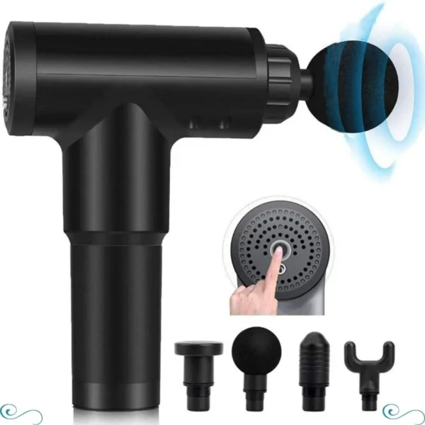 Massageador Elétrico Profissional Pistola 6 Níveis