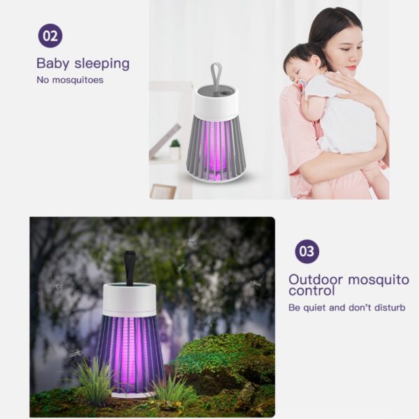 Repelente Elétrico LED UV Mata Mosquito e Insetos