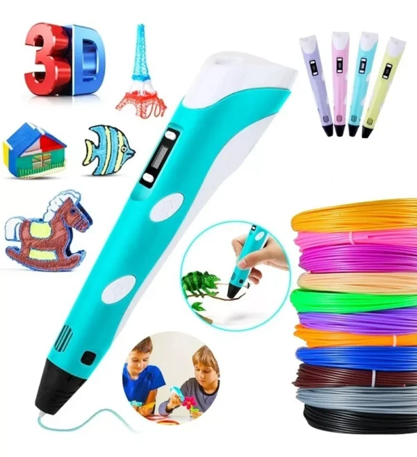 Caneta 3D Impressora Profissional com Filamentos ABS/PLA